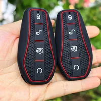 Silicone Car Remote Key Cover Holder Chain Key Case for BYD Atto 3 Han EV Dolphin Song PRO Max Tang DM Yuan Dolphin E2 Qin PLUS 4