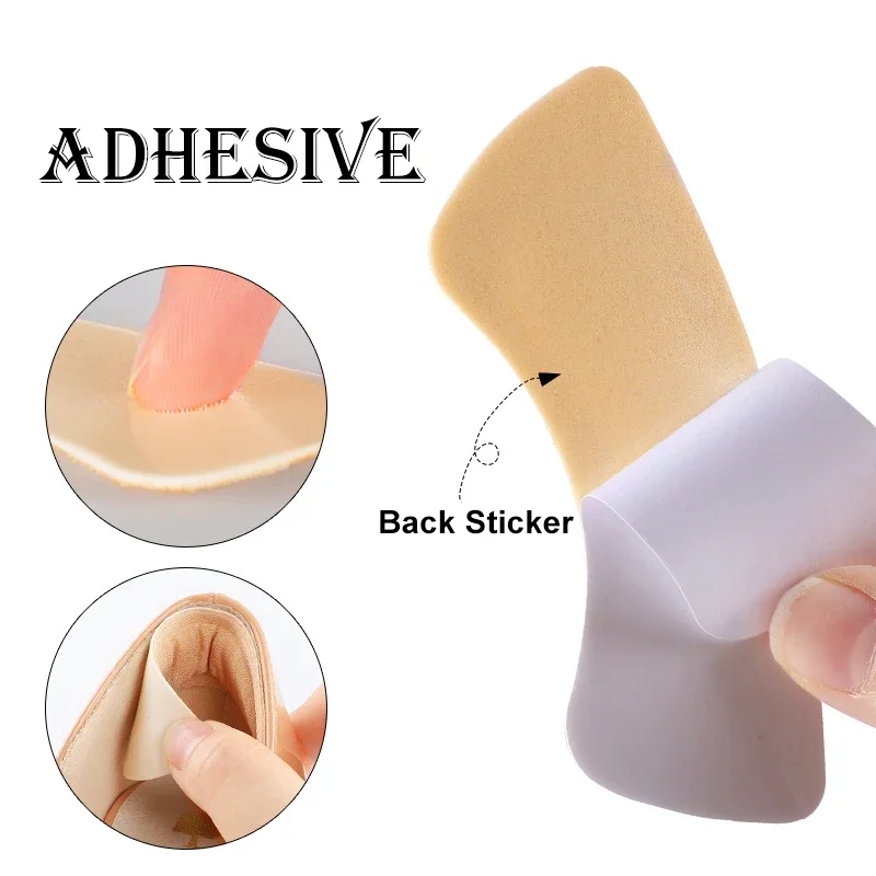 Heel Insoles 5 Pairs Heel Insoles Patch Pain Relief Anti-wear Cushion Pads Feet Care Heel Protector Adhesive Back Sticker Shoes Insert