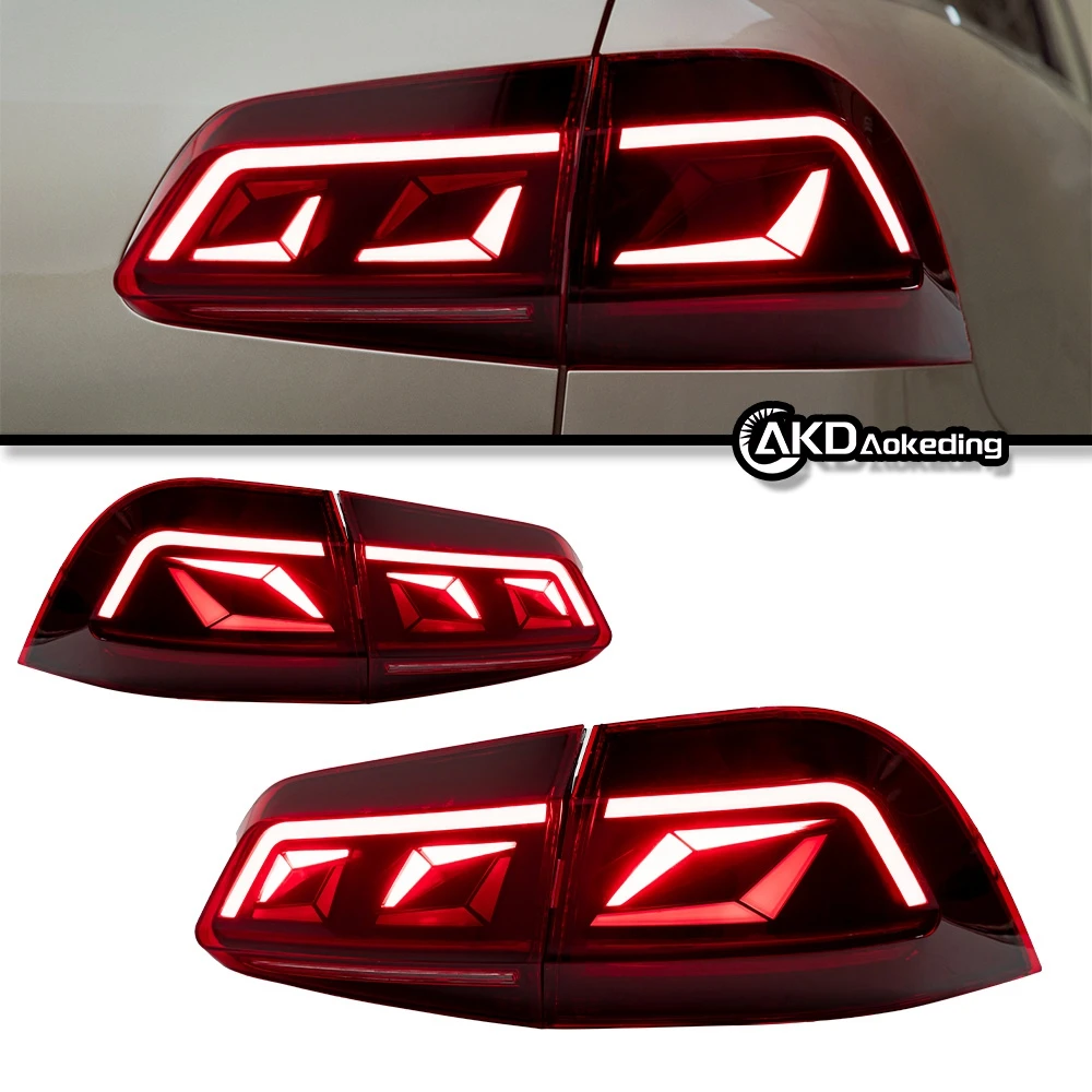 AKD Car Lights for VW Touareg Led Tail Light 2011 2017 Touareg Rear