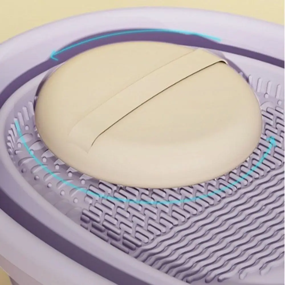 Description Picture 5 of item3 in 1 Makeup Brush Washing Bowl Silicone with Storage Stand Beauty Egg Cleaning Box Multifunction Foldable Powder Puff Washer