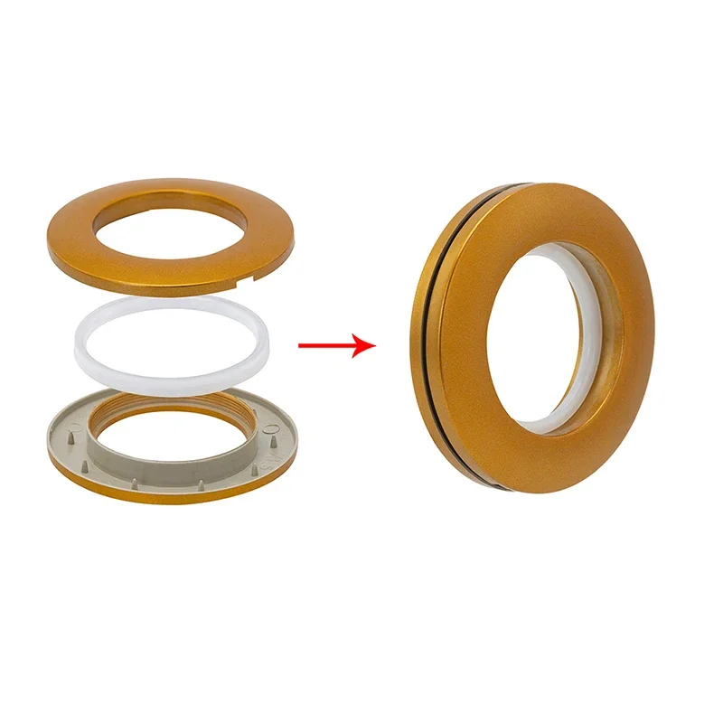 Ailejia Ösenringe Edelstahl - 20 Stück, 4cm Innen-Ø, Für Vorhänge & DIY-Projekte