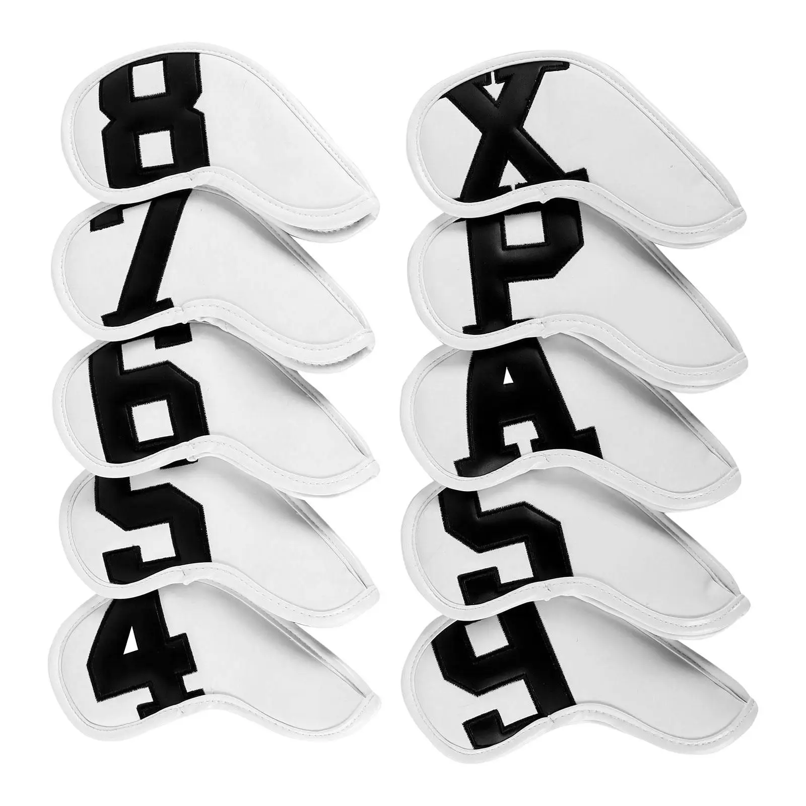 

10Pcs Golf Iron Covers Protection Golf Clubs Case Golf Iron Headcovers for Training Equipment Outdoor Sports Men Women