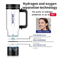 ขวดน้ำไฮโดรเจนสำหรับใช้ในครัวเรือนขนาดใหญ่ 1 ลิตร ความเข้มข้นสูง ใช้กระบวนการอิเล็กโทรไลซิส SPE สามารถแยกคลอรีนและโอโซนที่ตกค้างได้ 4
