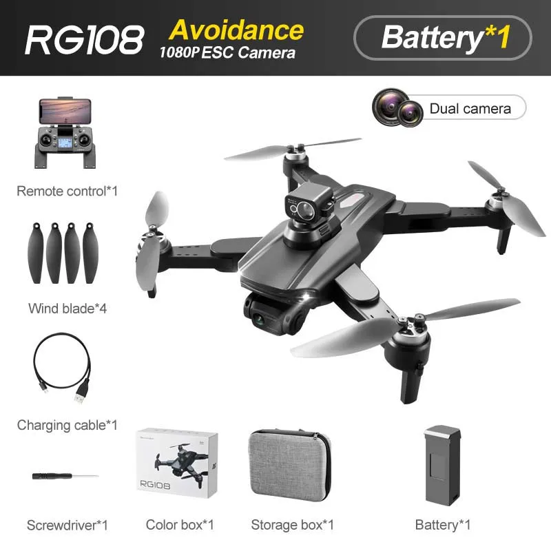 remote control car helicopter RG108 Pro GPS Drone 4K Professional HD Camera FPV Obstacle Acoidance Aerial Photography Brushless Motor Foldable Quadcopter Dron RC Helicopters medium RC Helicopters