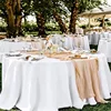 White Round Tablecloths Overlay Cover, Smooth Fabric Table Cloth, Wedding Party, Hotel Decor, Multi Size Optional, 145-335cm 5
