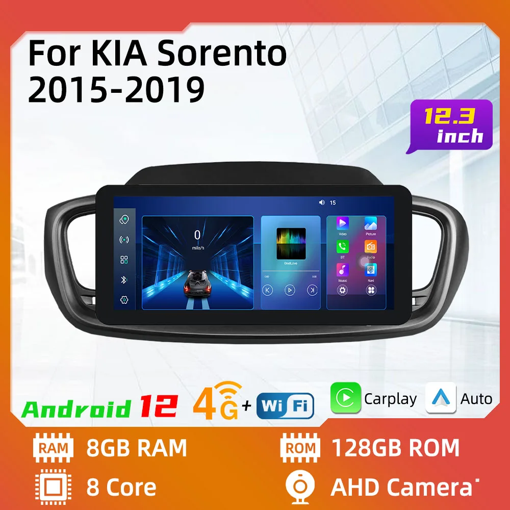 

2 Din Car Multimedia Android for KIA Sorento 2015 - 2019 Screen Gps Navigation Stereo Radio Video Player Auto Head Unit carplay