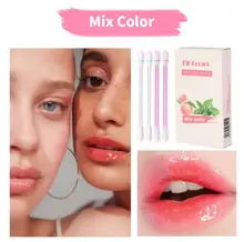  Makeup Set Cigarette Cotton Swab Lipstick Portable Moisturizing Tattoo Lip Gloss 20pcs/Box 