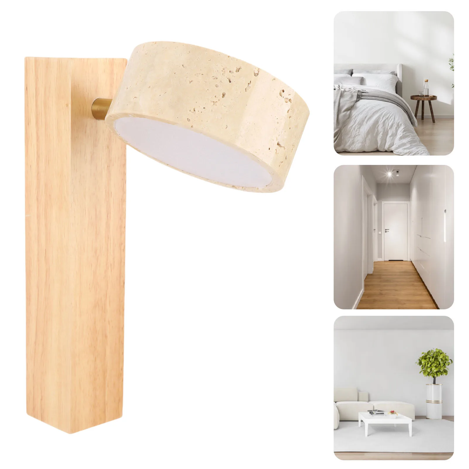 LED Wall Mounted Light LED Wall Mounted Light Rotation Warm Light Hardwired Wall Sconces Lamp for Bedroom