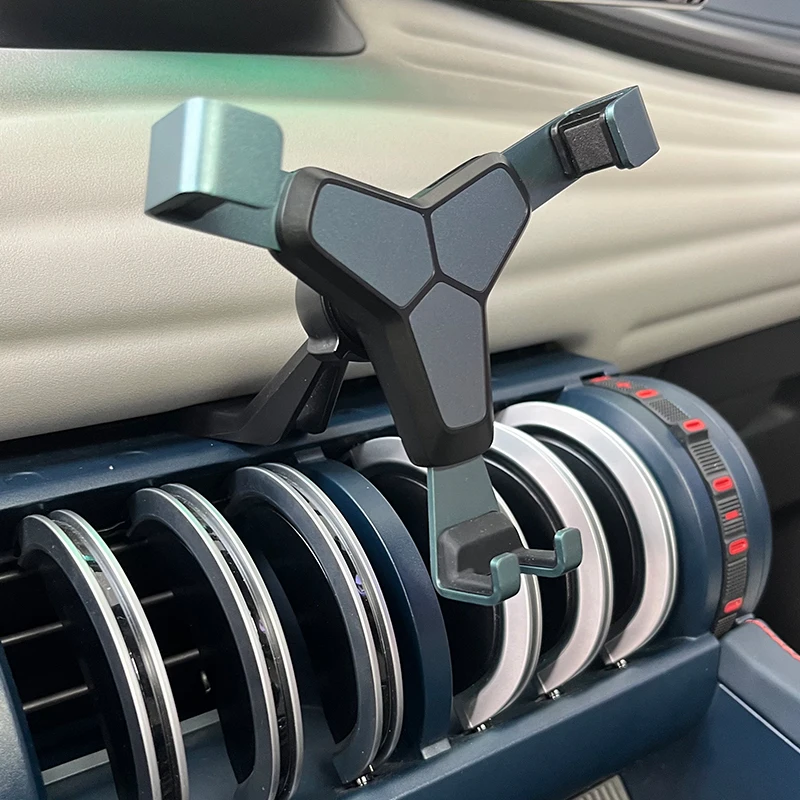 For BYD Atto 3 Yuan Plus Car Phone Holder Interior Parts Specialized Carbon Fiber Pattern Aromatherapy Holder Accessories