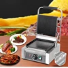 Commercial double-sided electric heating upper pit lower flat pressing plate hand grasping pancake pancake squid machine steak 2