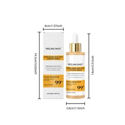 Radiant Glow Turmeric Skincare Set - Exfoliating Serum & Moisturizing Cream for Dull & Acne - Prone Skin (Serum)
