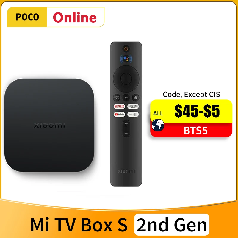 Xiaomi Mi TV Box S za $50.94 / ~209zł