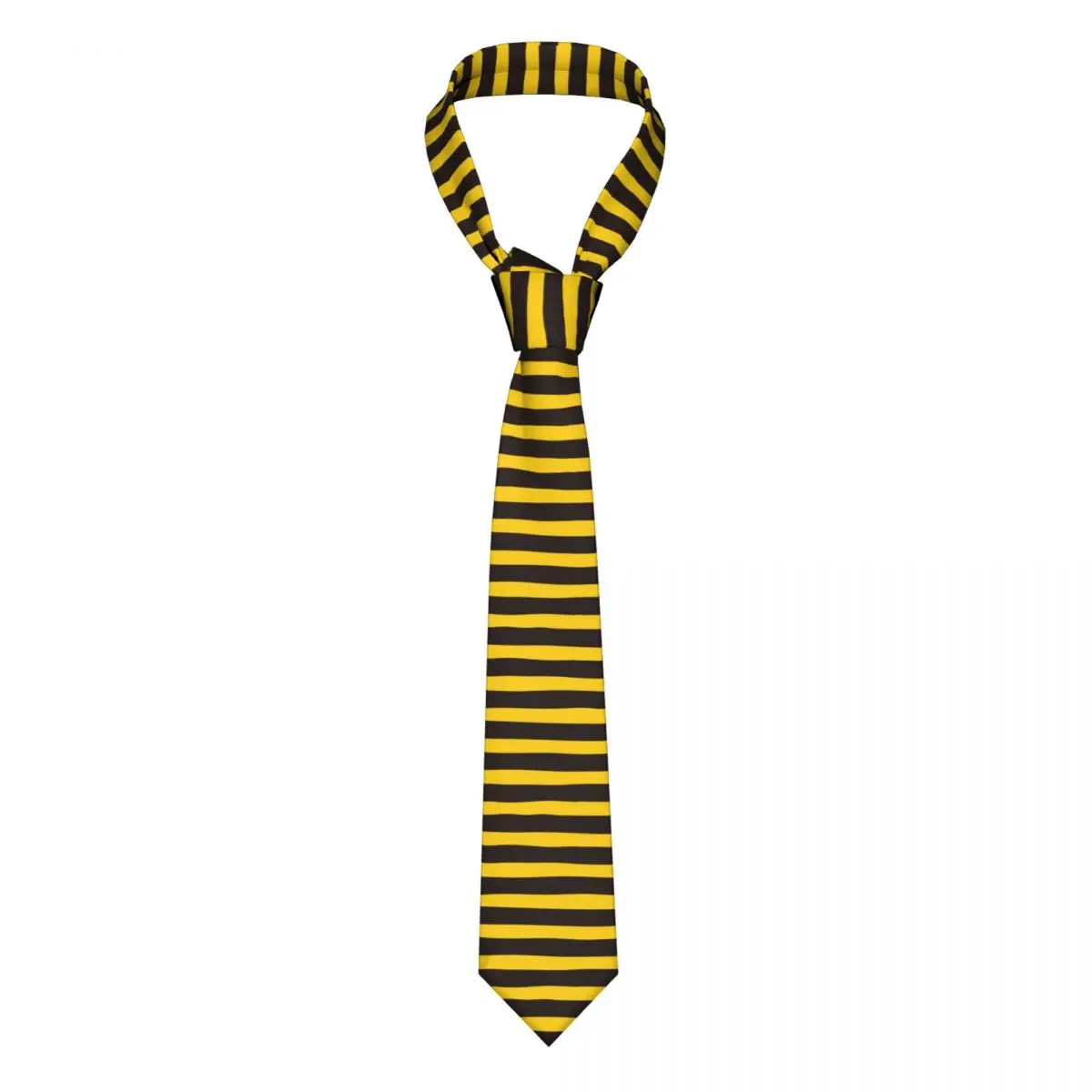 

Bumble Bee Stripe Men Women Neckties Casual Polyester 8 cm Wide Neck Ties for Mens Suits Accessories Cravat Wedding Gift