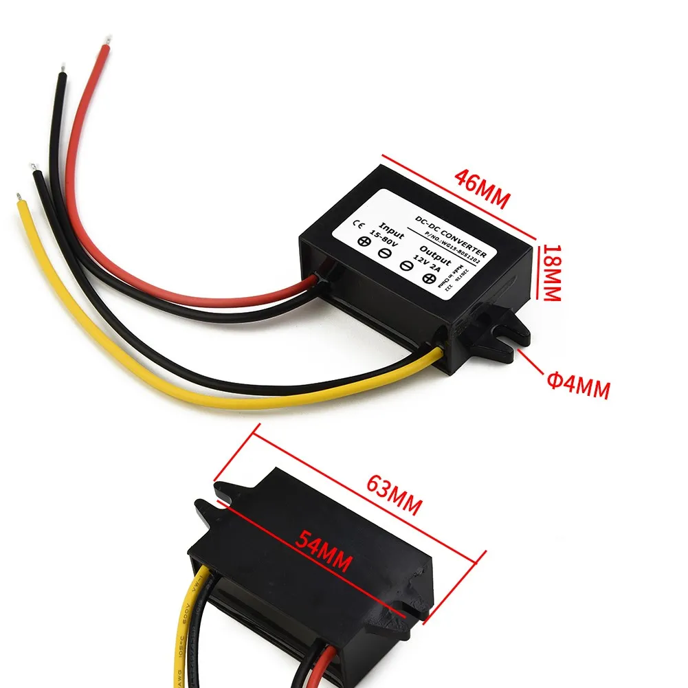 15V-72V 18V 24V 36V 48V 60V auf 12V 2A 24-36W DC-DC Step Down Modul Konverter – Detail 3