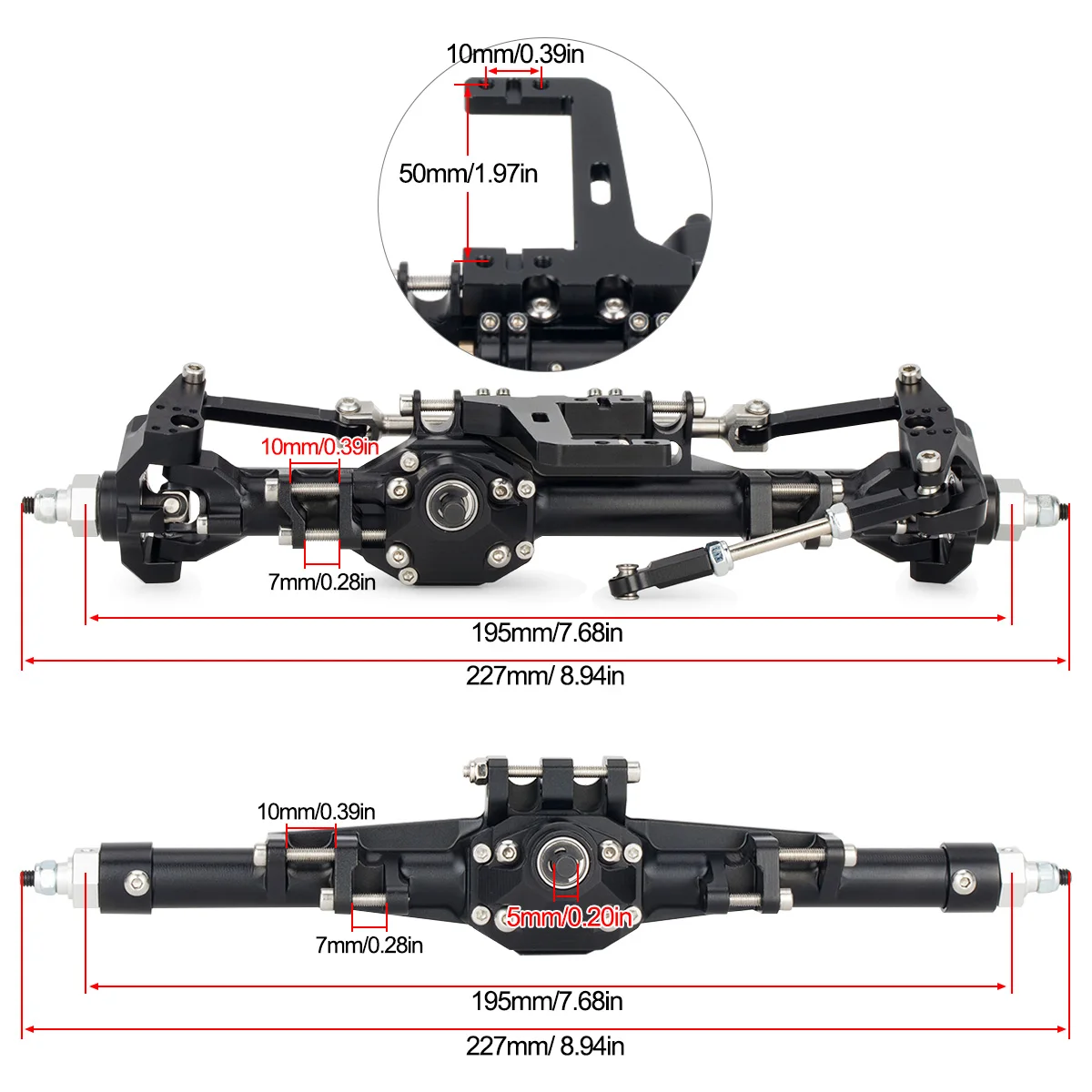 rc クローラー vanquish h10 純正品アクスルセットのみ 【公式通販】