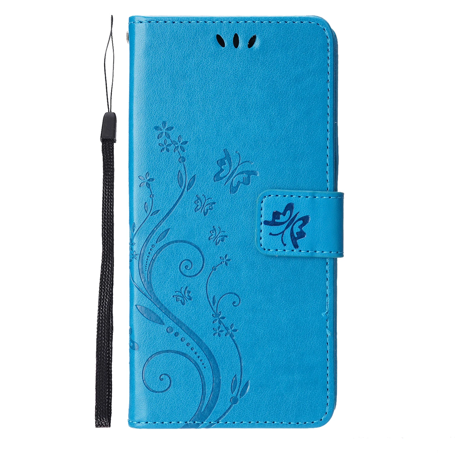 Butterfly Embossed PU Leather Phone Case
