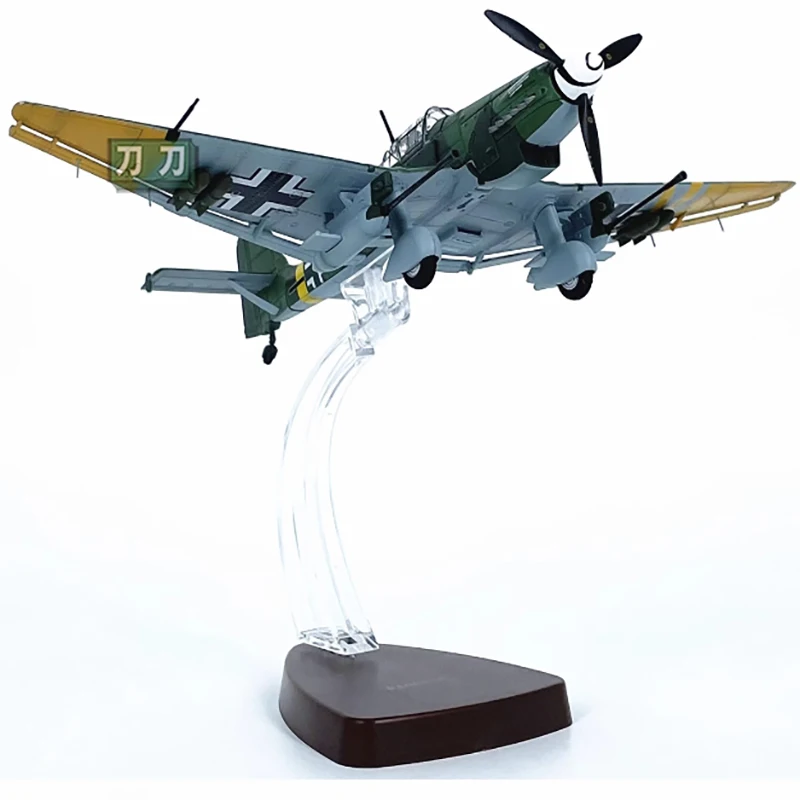 다이캐스트 1:72 스케일 스투카 JU87G2 JU-87 JU87 폭격기 합금 완성 시뮬레이션 모델 기념품 선물 성인 소년용