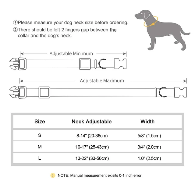6 Colors Reflective Pet Dog Collar Breathable Nylon Dog Collars Necklace Adjustable Puppy Collars for Small Medium Dogs Pug 6
