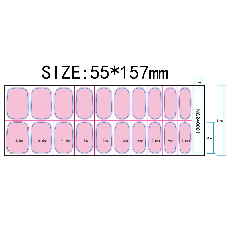 Christmas Semi Cured Nail Sticker UV Led Lamp Semi Cured Gel Design Nail Decals Waterproof Stickers Manicure 20/22tips Nail Stickers Nail Decals