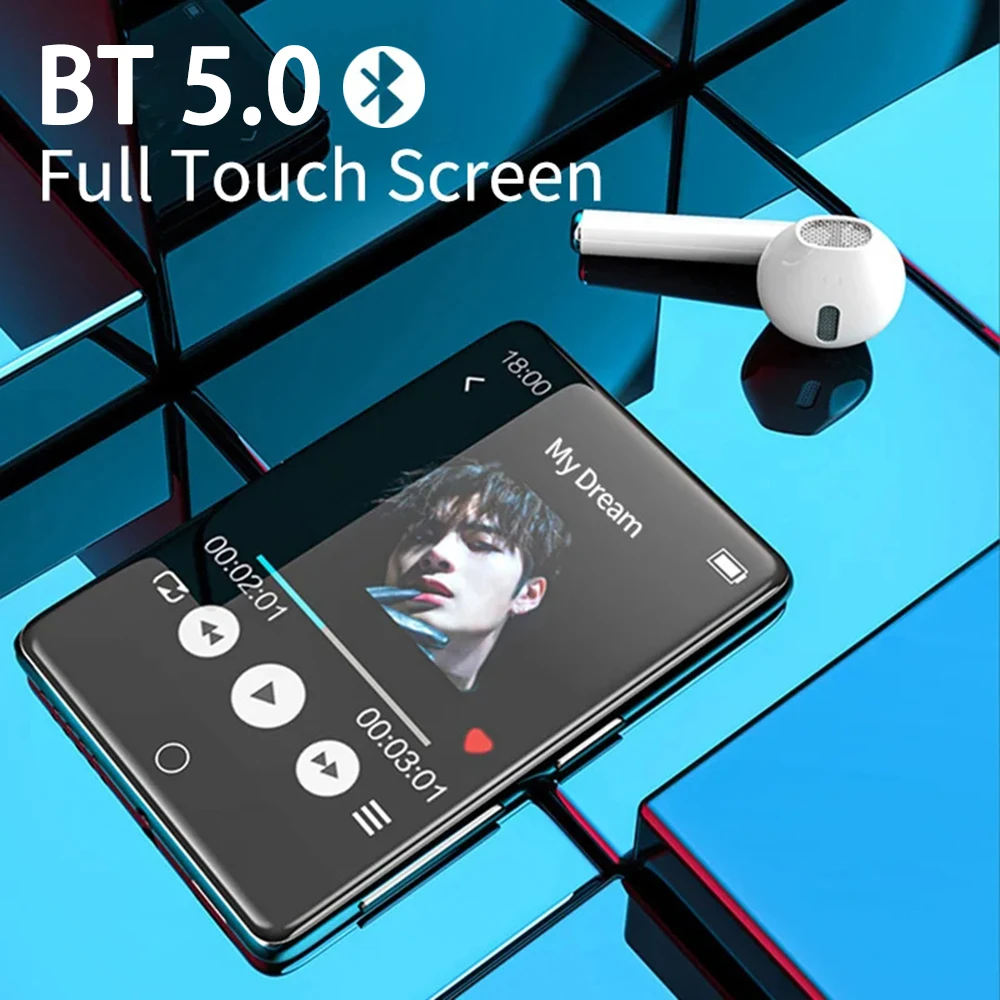 

RUIZU M7 Metal Bluetooth 5.0 MP3 Music Player Built-in Speaker 2.8 Inch Full Touch Screen HIFI Walkman With FM/E-book/Pedometer