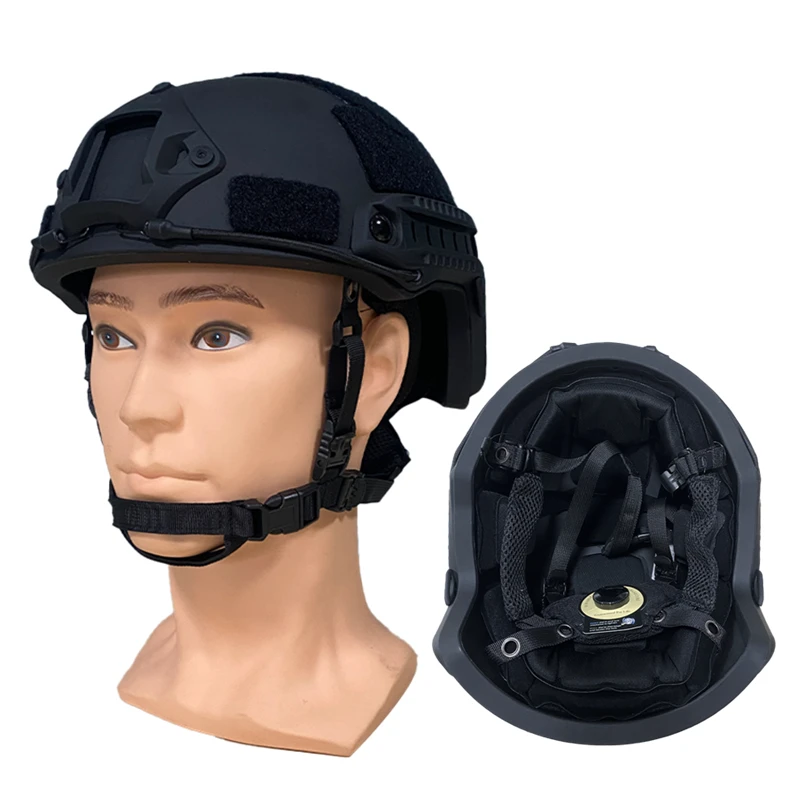 Equipo táctico clase IIIA, casco militar antibalas, negro – Kask wojskowy  balistyczny, hełm taktyczny kevlar