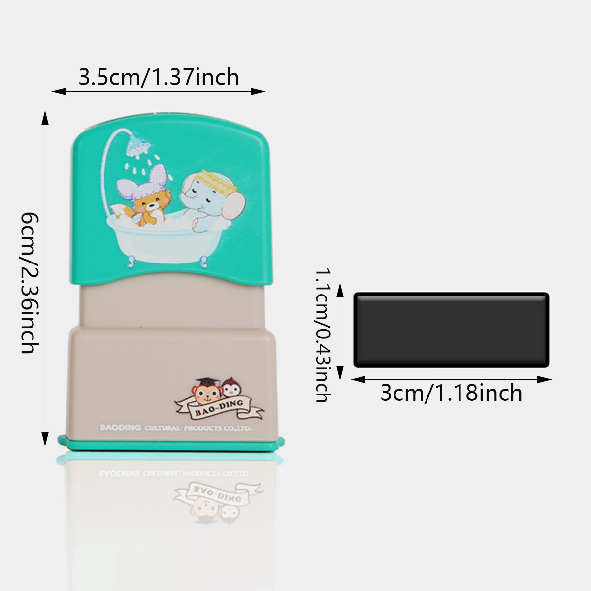 의류용 맞춤형 방수 스탬프, 맞춤형 잉크 패드 스탬프, 어린이 이름 스탬프, 남성 및 여성