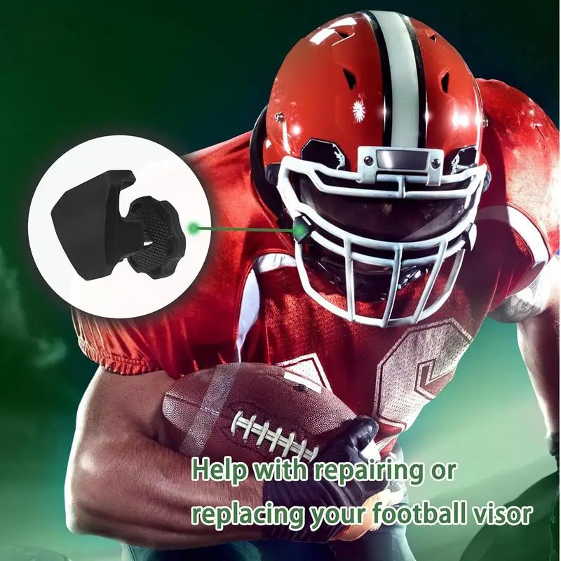 Football Helmets Visor Clips Football Helmets Screws Multifunctional 2pcs rugby helmet sun visor clip Screws Fasteners