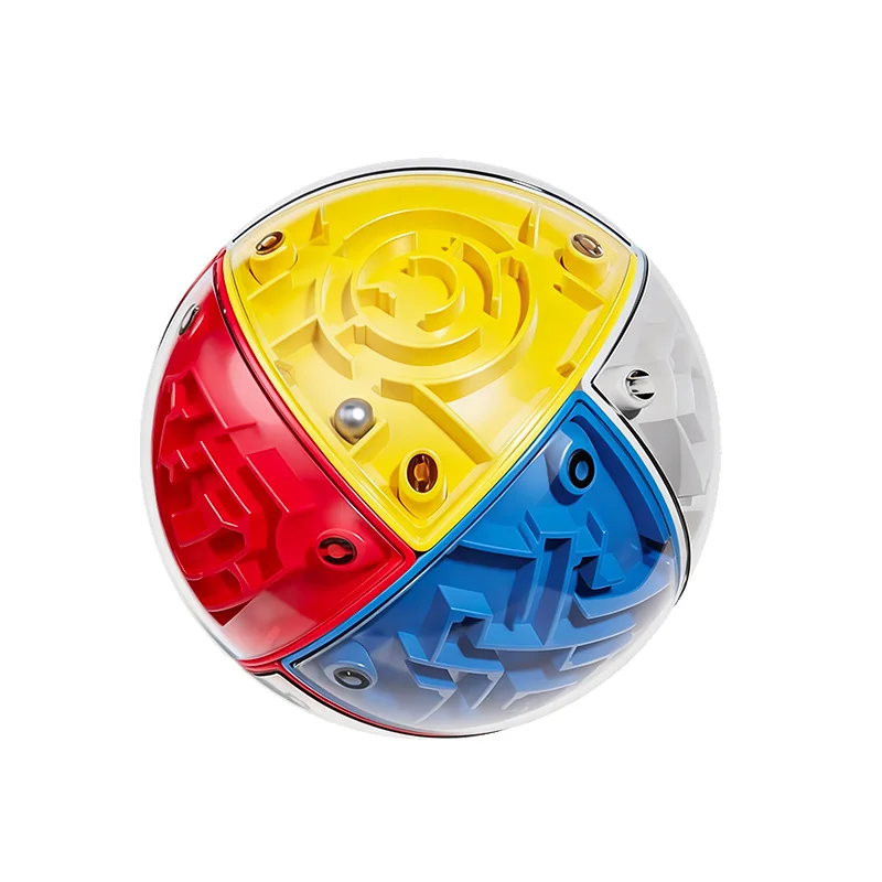 뜨거운 3D 미로 매직 큐브 6면 투명 퍼즐 스피드 큐브 롤링 볼 큐브 미로 장난감 어린이를위한 스트레스 해소 장난감