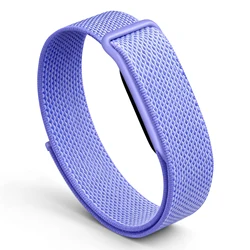 Breathable Nylon Braided Sport Watch Strap Bracelet - fitbit air (Purple)