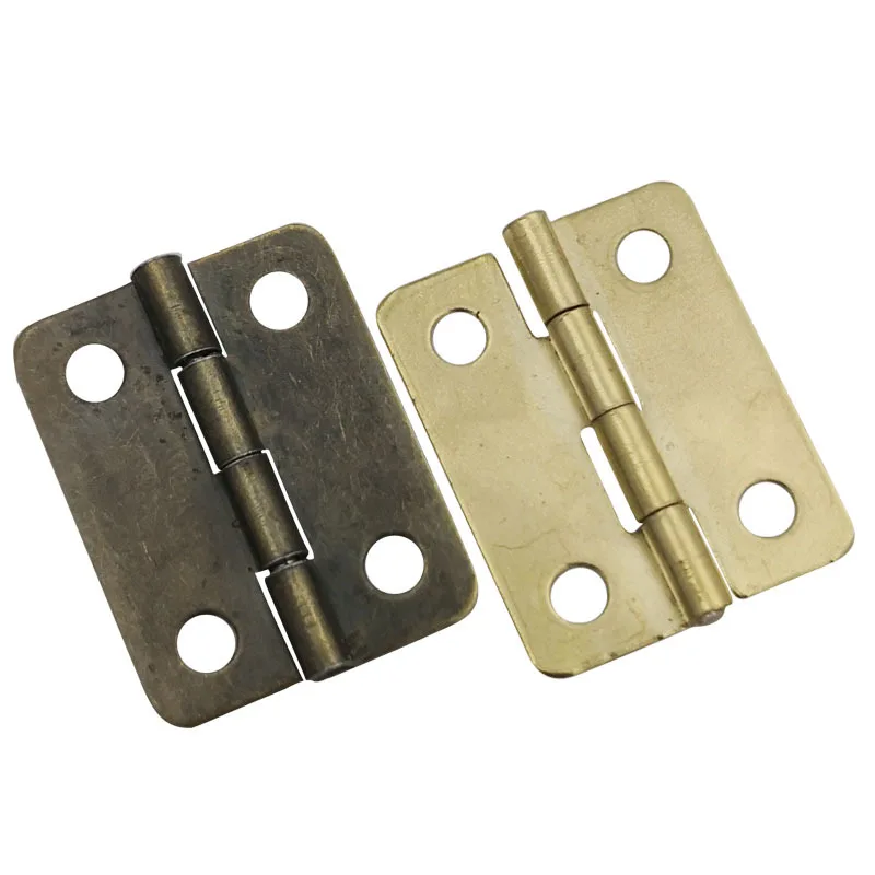 10/20/40Pcs петли для ворот Antique Bronze Cabinet Hardware Hinges Jewelry Boxes Small Hinge With Screws DIY Crafts Tool 24*18mm