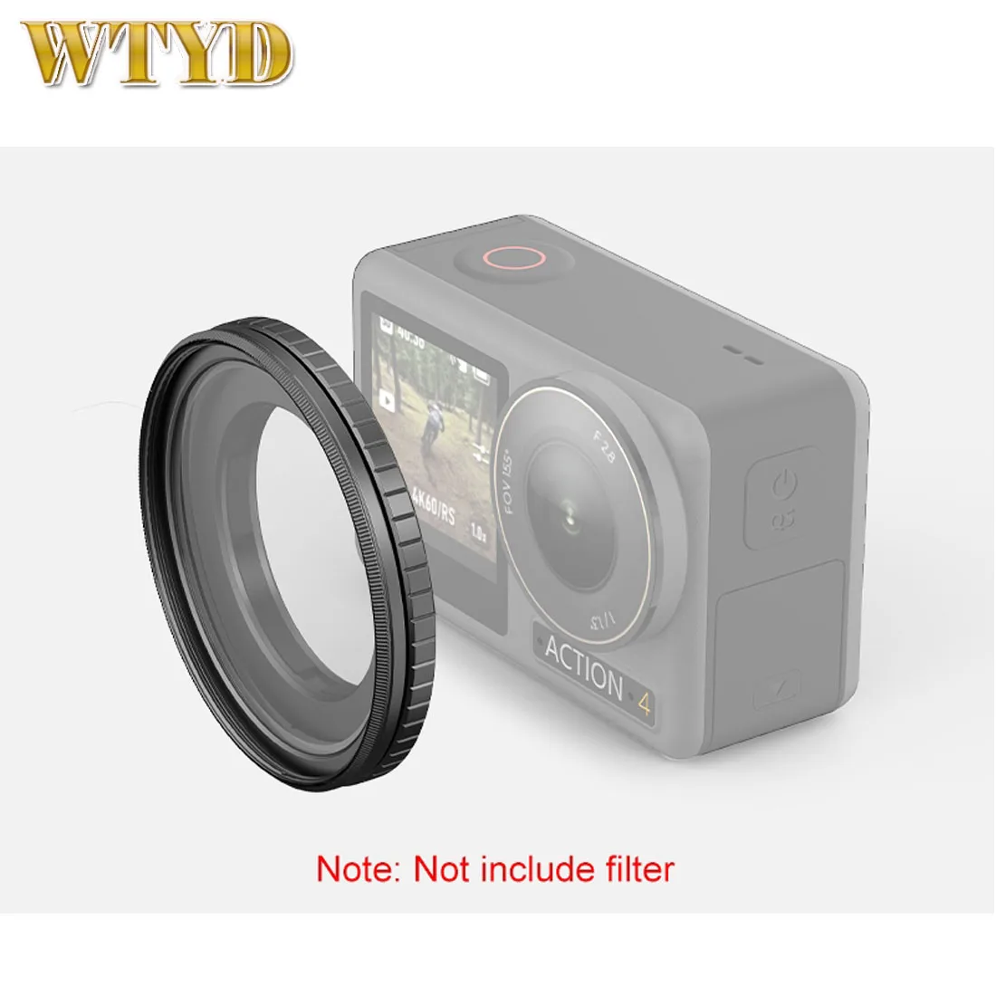 PULUZ Filter Holder Metal Protective Filter Frame For DJI Action 5 Pro / 4