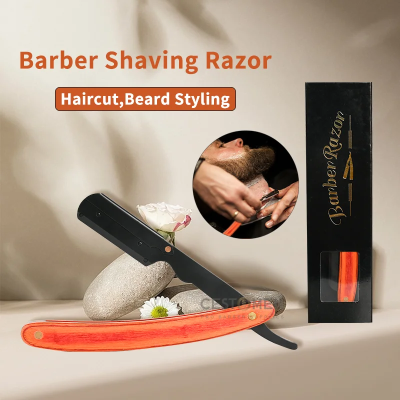 

Men Shaving Knife Razor Hair Removal Razors Holder Manual Folding Shaving Tools Stainless Steel Beard Razor Barber Accessories
