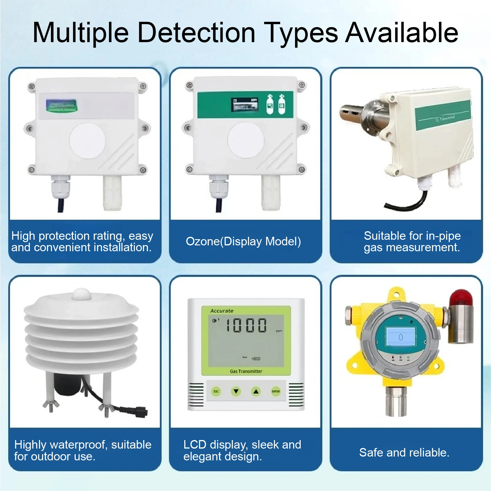 Ozone Sensor O3 Gas Detection Module Air Quality Monitoring Analyzer Concentration Measurement Sensor for Industrial Application