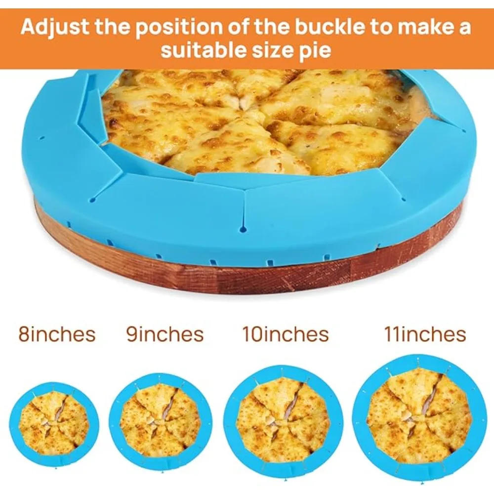 2 PCS Pie Crust Shield Adjustable Pie Crust Covers for Edges of Silicone Crust Protectors when Baking