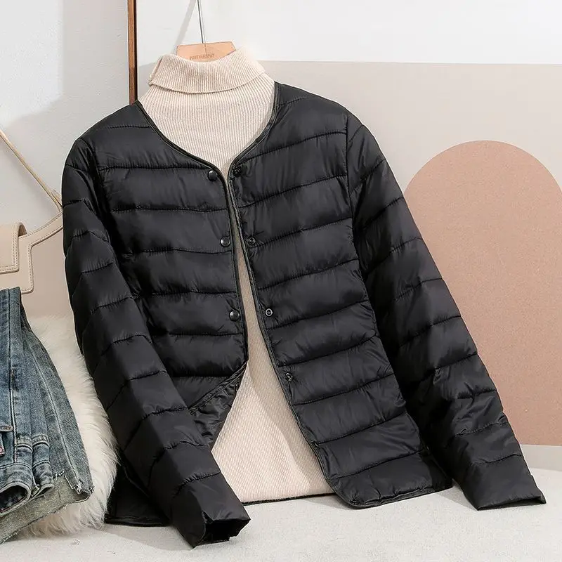 Women's Inner Liner Cotton-padded Coat Short Base-fitting Small Cotton-padded Coat Thin Slim-fit Cotton-padded Coat