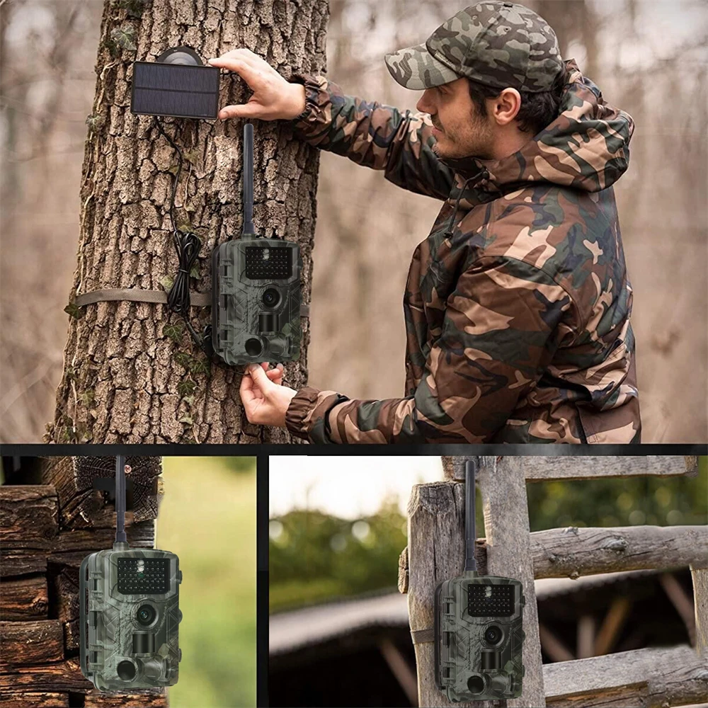 30MP 2K 4G Outdoor Infrared Hunting Camera Remote Mobile APP Control Night Vision Trap Game Waterproof Cam hunting trail camera trail camera