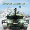NEW Henglong 3889-1 Tank 1:16 German Leopard 2 A6 Heavy Remote Control Tank Smoke Toy Th17602 Rc Model Large Combat Vehicle 3
