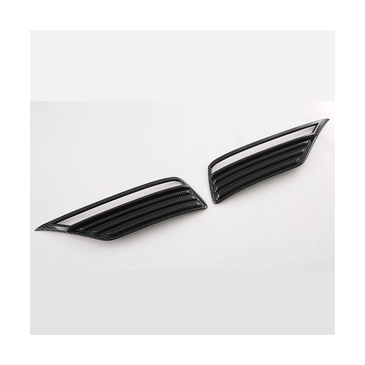 Car Carbon Fiber Style Rear Fog Light Frame Protection Lamp Cover Trim for Toyota Land Cruiser LC300