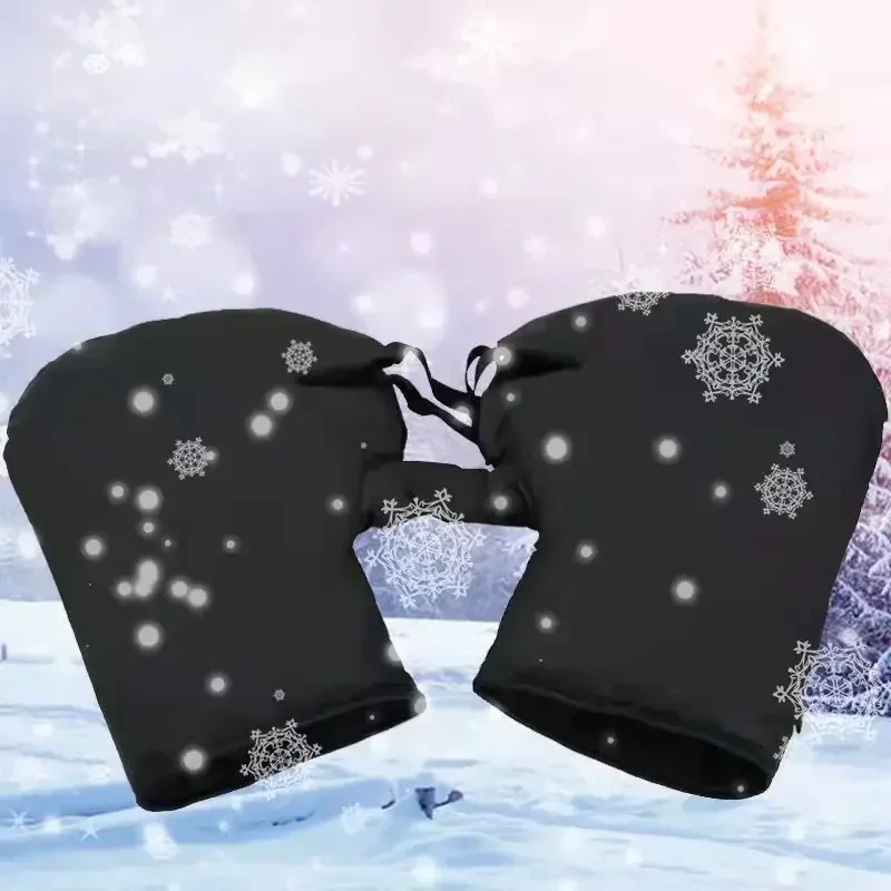 

Winter Motorcycle Handlebar Cover Waterproof Windproof Bike Gloves Winter Warm Bicycle Motorcycle Grip Handle Bar Muffs