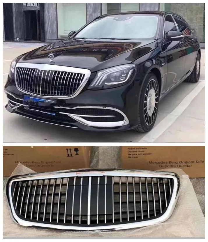 

Fits For Mercedes-benz Maybach S680 2014-2020 High Quality ABS Mesh Grille Trim Racing Grills