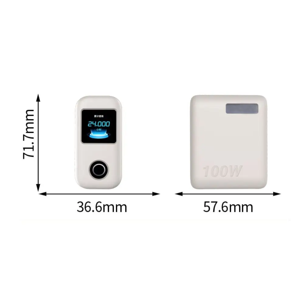 충격 방지 실리콘 케이스 단색 방진 보호 케이스 화면 디스플레이가 있는 Anker 100W 3포트 충전기용 소프트 휴대용