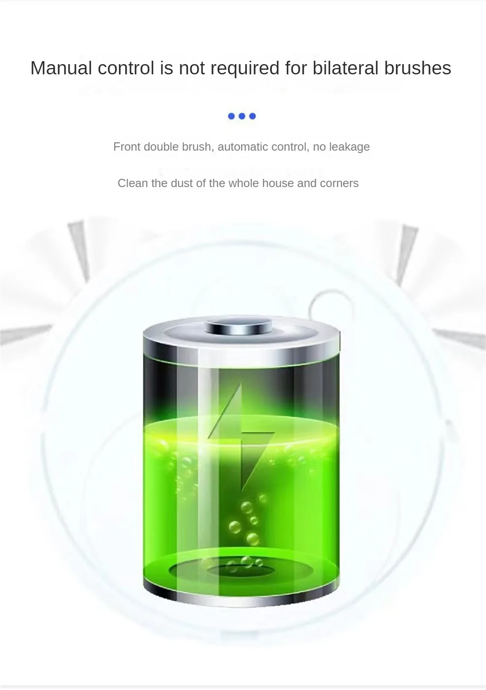 Description Picture 3 of itemAutomatic Vacuum Cleaners USB Charging Mini Cleaning Machine Smart Sweeping Mopping Robot Vacuum Cleaners Cleaning Appliances