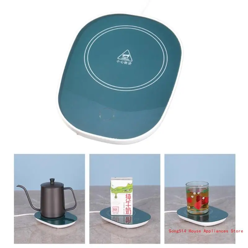 Beverage Coffee Tea Drink USB Heater Tray Mug Pad Office Gift for Adults 95AC 2