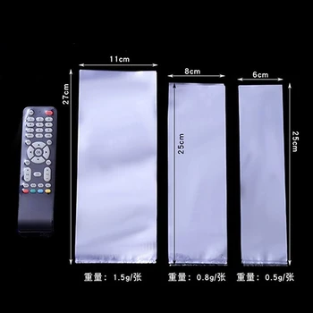 투명 열 수축 필름 TV/에어컨 원격 제어 커버 샤오미 삼성 범용 보호 가방 케이스, 10 개