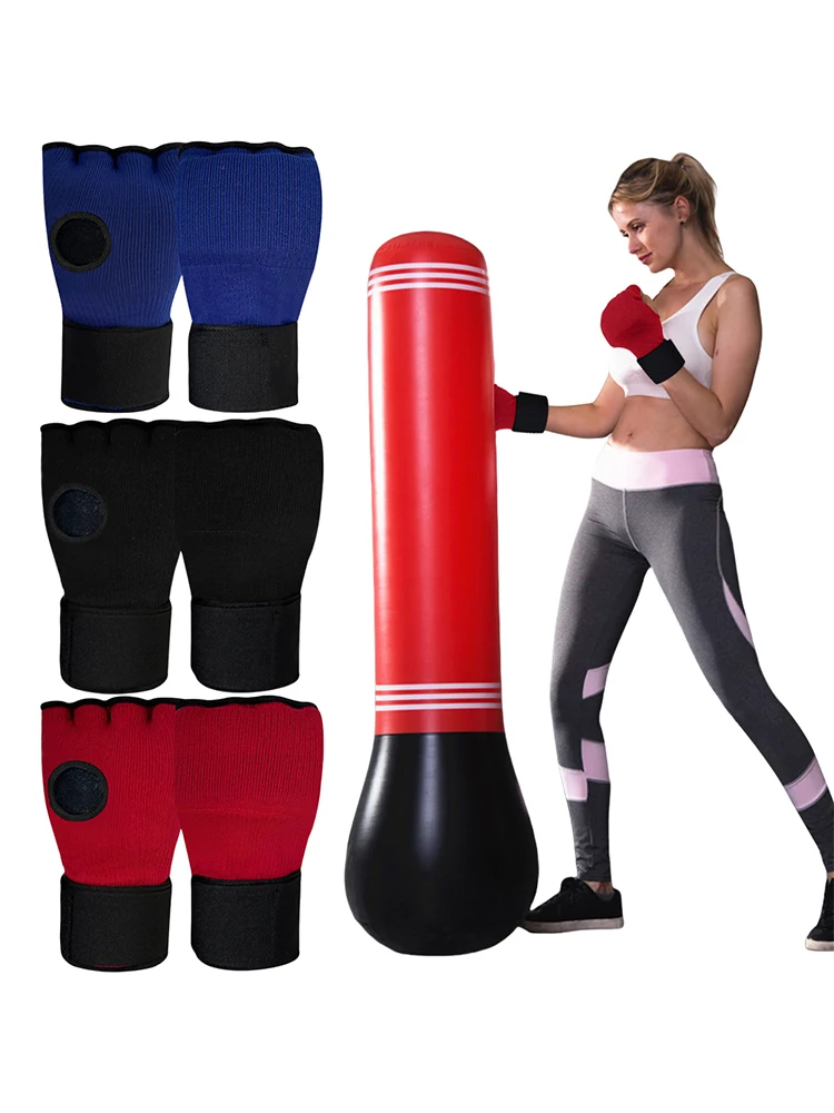 Gel Boxing Gloves Half Finger Boxing Gloves Fist Hand Protection Training Accessories