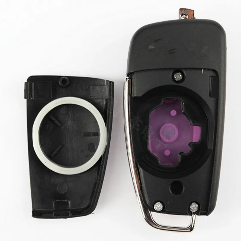 3 Button Flip Folding Remote Key Case Shell For Chery E3 E5 Arrizo 5 Fob Key Blank Cover key case car key shell key shell