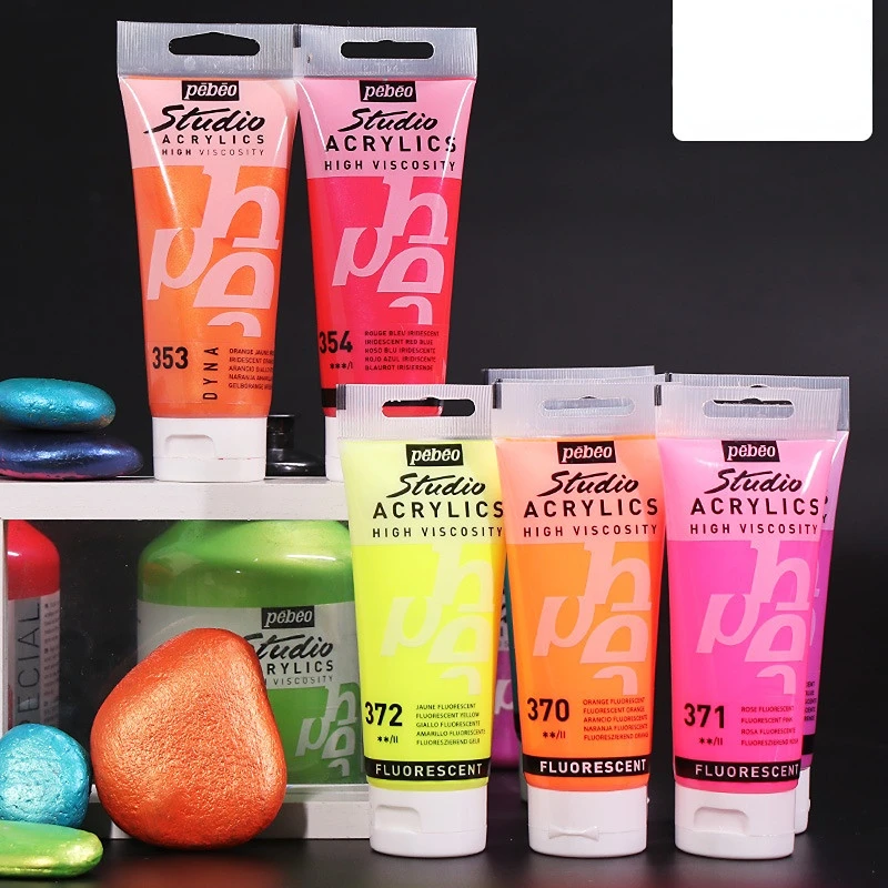Fluorescent Acrylic Pigment Paint for DIY Wall Textile Art