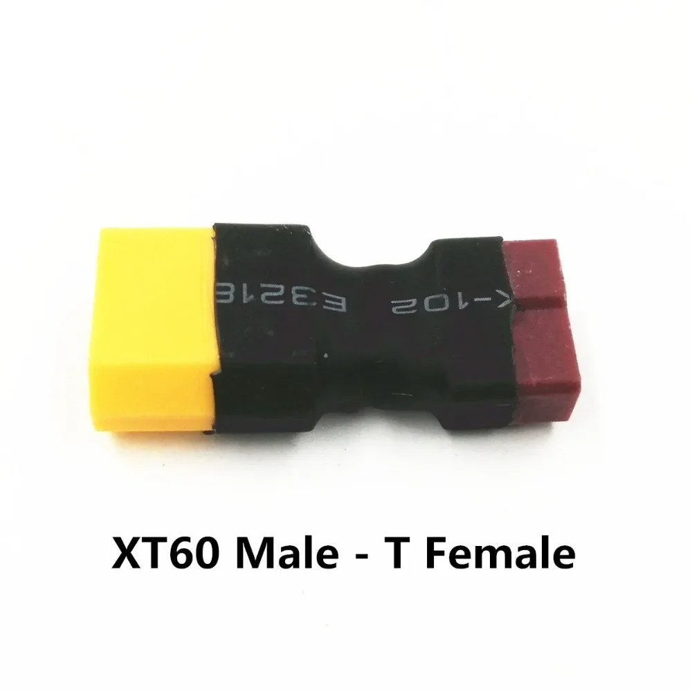 Adaptateur RC XT60 Mâle/Femelle vers Prise T Deans - Lot de 1