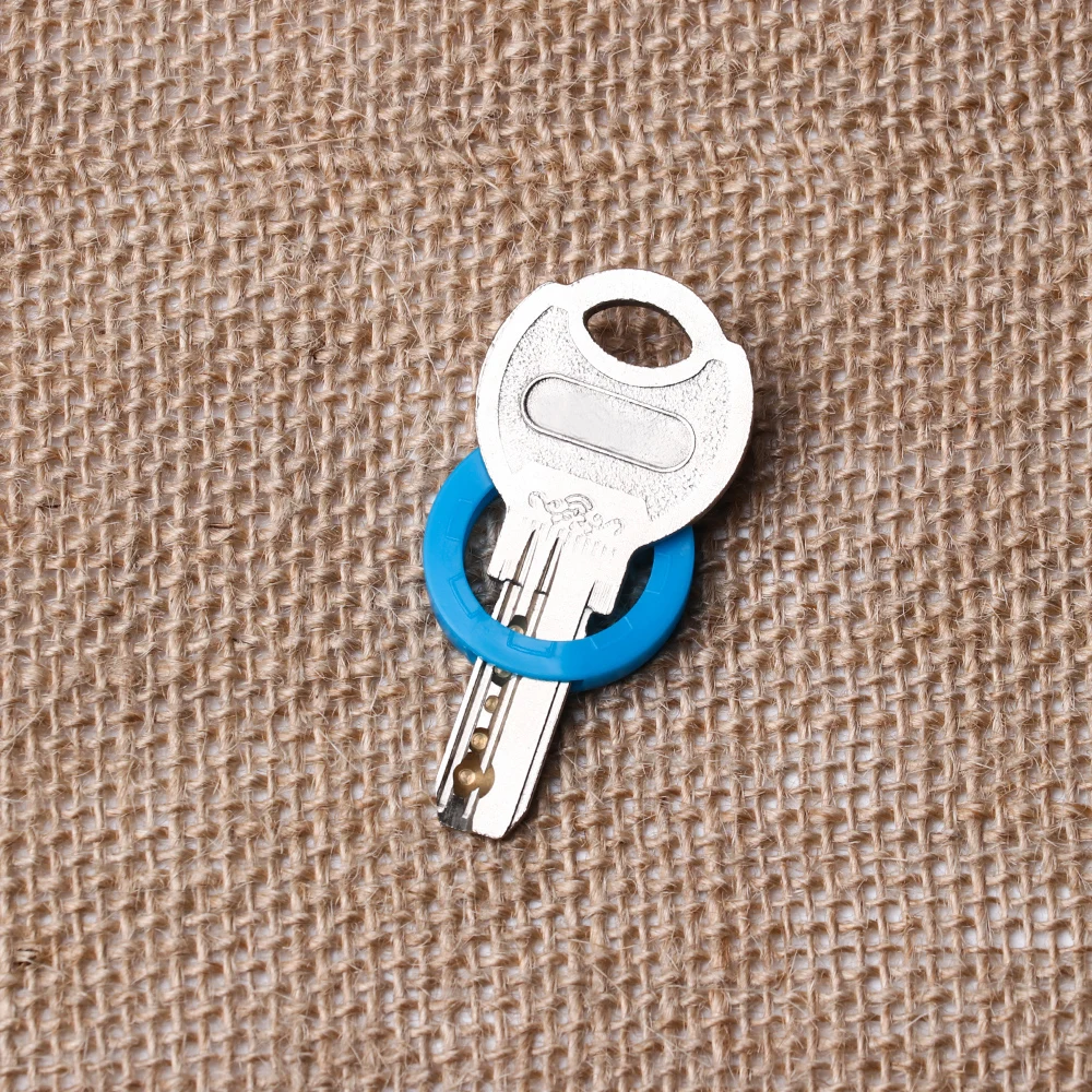 Key Cap Covers Topper Key Holder Silicone Elastic Keyring Rings Hollow Case Fashion Bag Organizer 8Pcs/Set