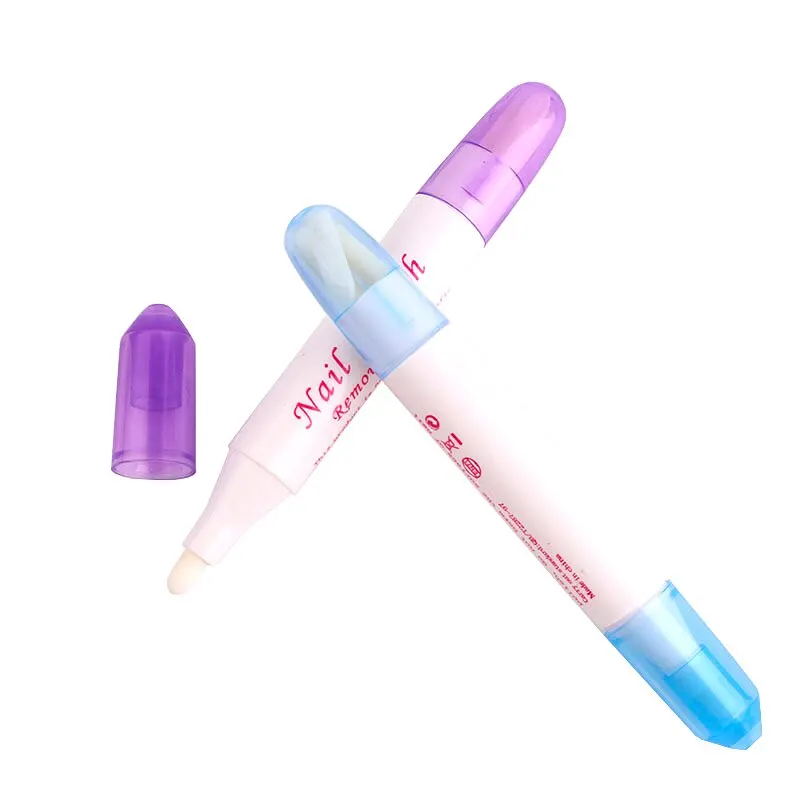 Nail Polish Remover Pens 2pcs Nail Polish Remover Pens UV Gel Nail Polish Remover Cleaner Pen Manicure Tool With 3 Pen Heads By Random Corrector Pencil